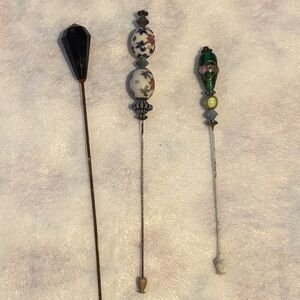 Vintage Decorative Hat Pins Set